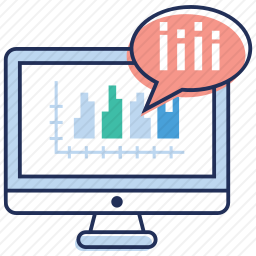 电脑信息图表图标