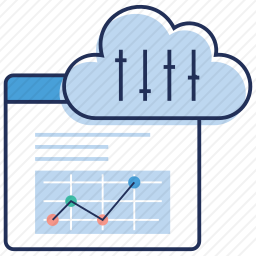 云端图表图标