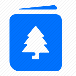 圣诞树卡片图标
