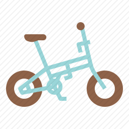 折叠式自行车图标