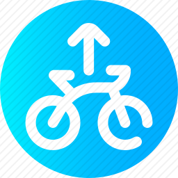 自行车路径图标