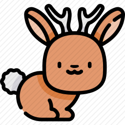 鹿角兔图标