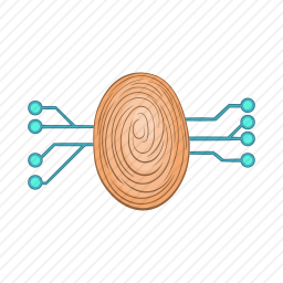 指纹扫描图标