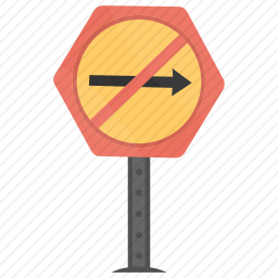 禁止通行标志图标