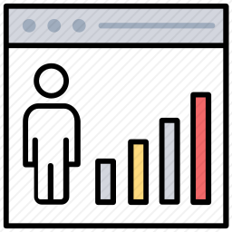 用户分析图标