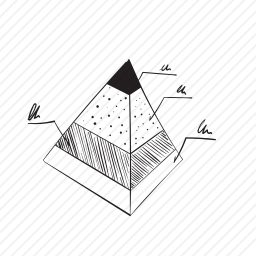 金字塔图表图标