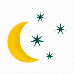 月亮与星星图标