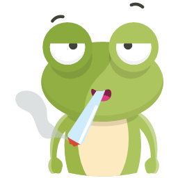 抽烟的青蛙图标
