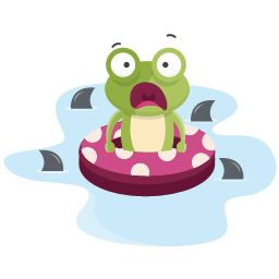 游泳的青蛙图标