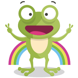 开心的青蛙图标