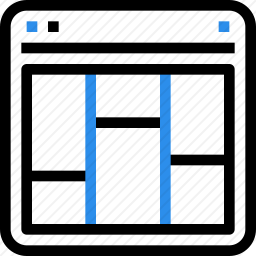 网页布局图标