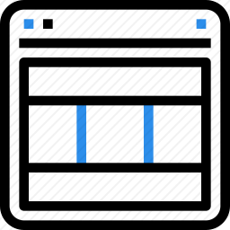 网页布局图标