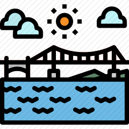 加洲的金门大桥图标
