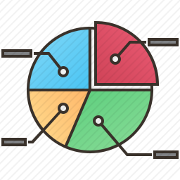 饼图分析图标