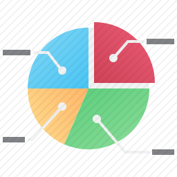 饼图分析图标