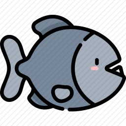 食人鱼图标