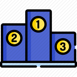 领奖台图标