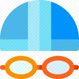 游泳池眼镜图标