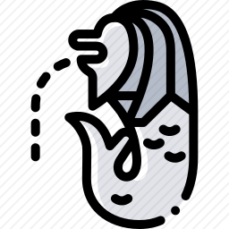 鱼尾狮图标