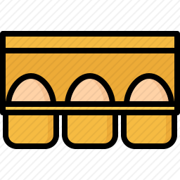 鸡蛋的纸箱图标