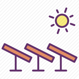 太阳能电池板图标