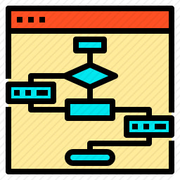 工作流程图标