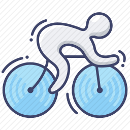 自行车运动员图标