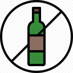 禁止饮酒图标