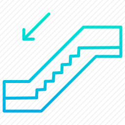 自动扶梯向下图标