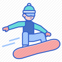 单板滑雪图标