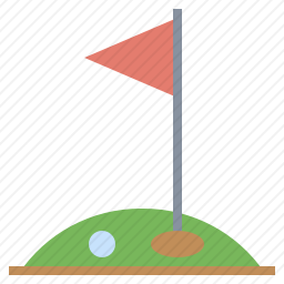 高尔夫球洞图标