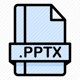 <em>PPTX</em><em>文件</em>图标