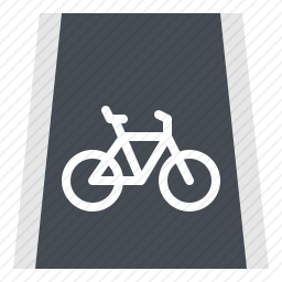 自行车道图标