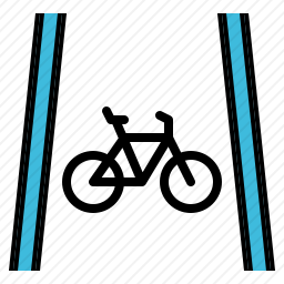 自行车道图标