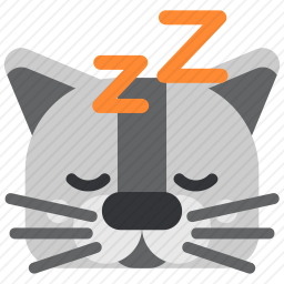 睡觉的猫图标