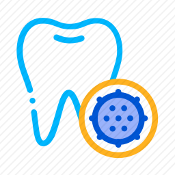 牙齿细菌图标