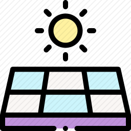 太阳面板图标