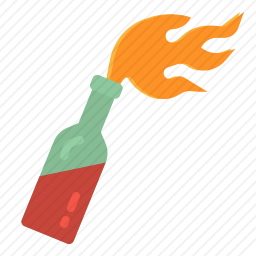 燃烧瓶图标