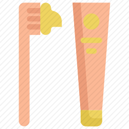 牙刷牙膏图标