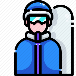 滑雪运动员图标