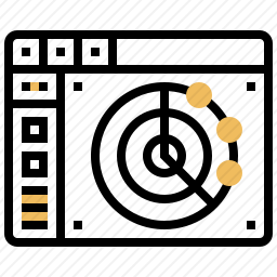 雷达图标
