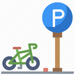 自行车停车处图标