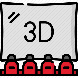 3D电影图标