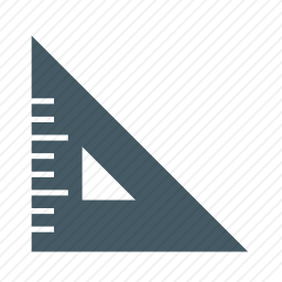 三角尺图标