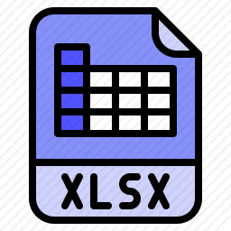 <em>XLSX</em><em>文件</em>图标