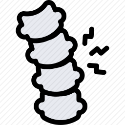 脊柱弯曲图标