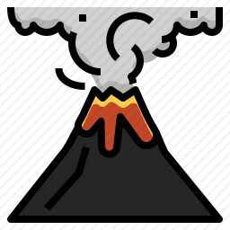 火山喷发图标
