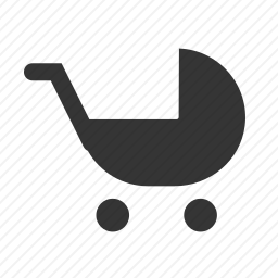 折叠式婴儿车图标