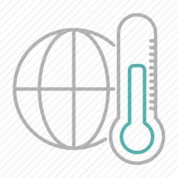 全球温度图标