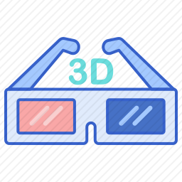 3D眼镜图标